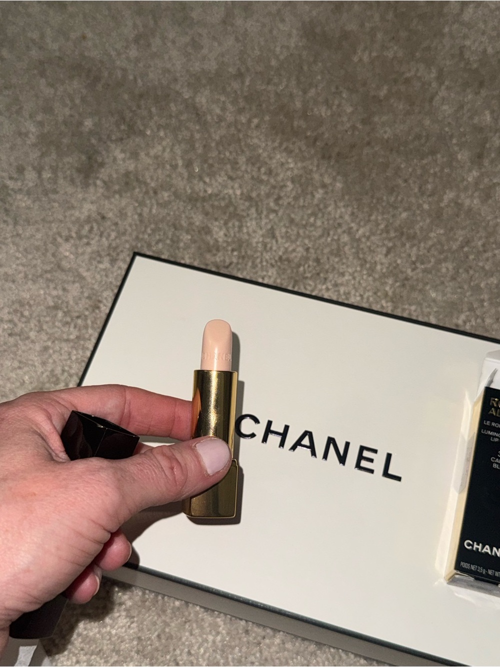 CHANEL Pink Nude Lipstick Stick - Soft Pale Pink